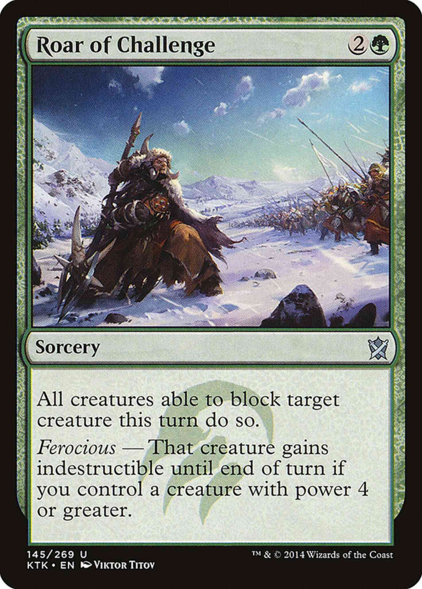 Roar of Challenge [145] [Khans Of Tarkir] [Non-Foil]