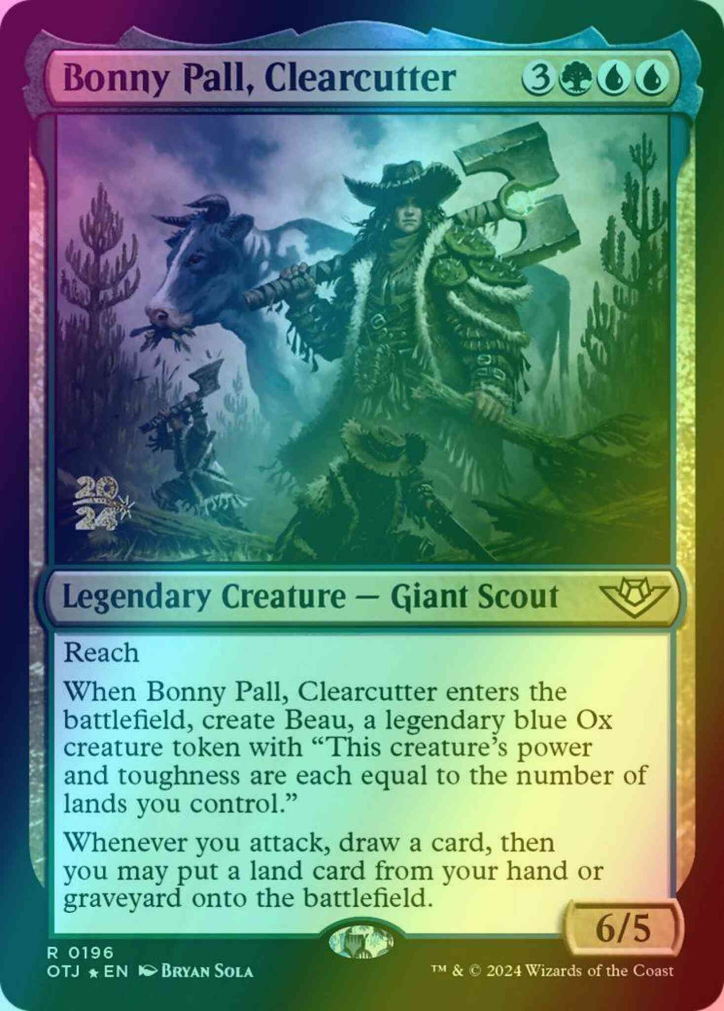 Bonny Pall, Clearcutter [196s] [Prerelease] [Outlaws of Thunder Junction: Promos] [Foil]
