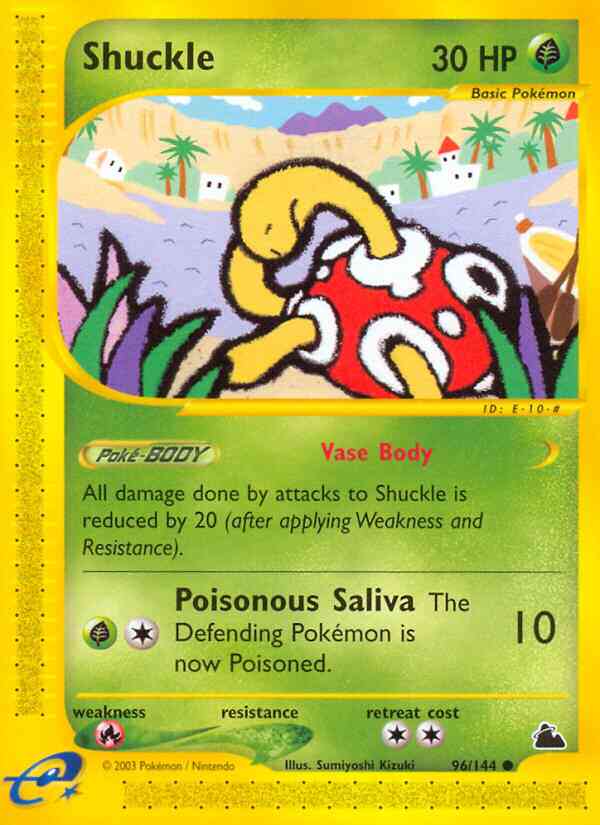 Shuckle - 96/144 - Common [ecard3-96] [Reverse Holo]