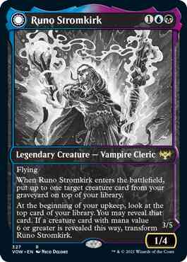 Runo Stromkirk // Krothuss, Lord of the Deep [327] [Eternal Night Showcase] [Innistrad: Crimson Vow] [Non-Foil]