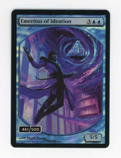 Emeritus of Ideation // Ancestral Recall — Serial Numbered|461/500|Full Art|Retro Frame|Headliner|Rainbow Foil — ID 19067