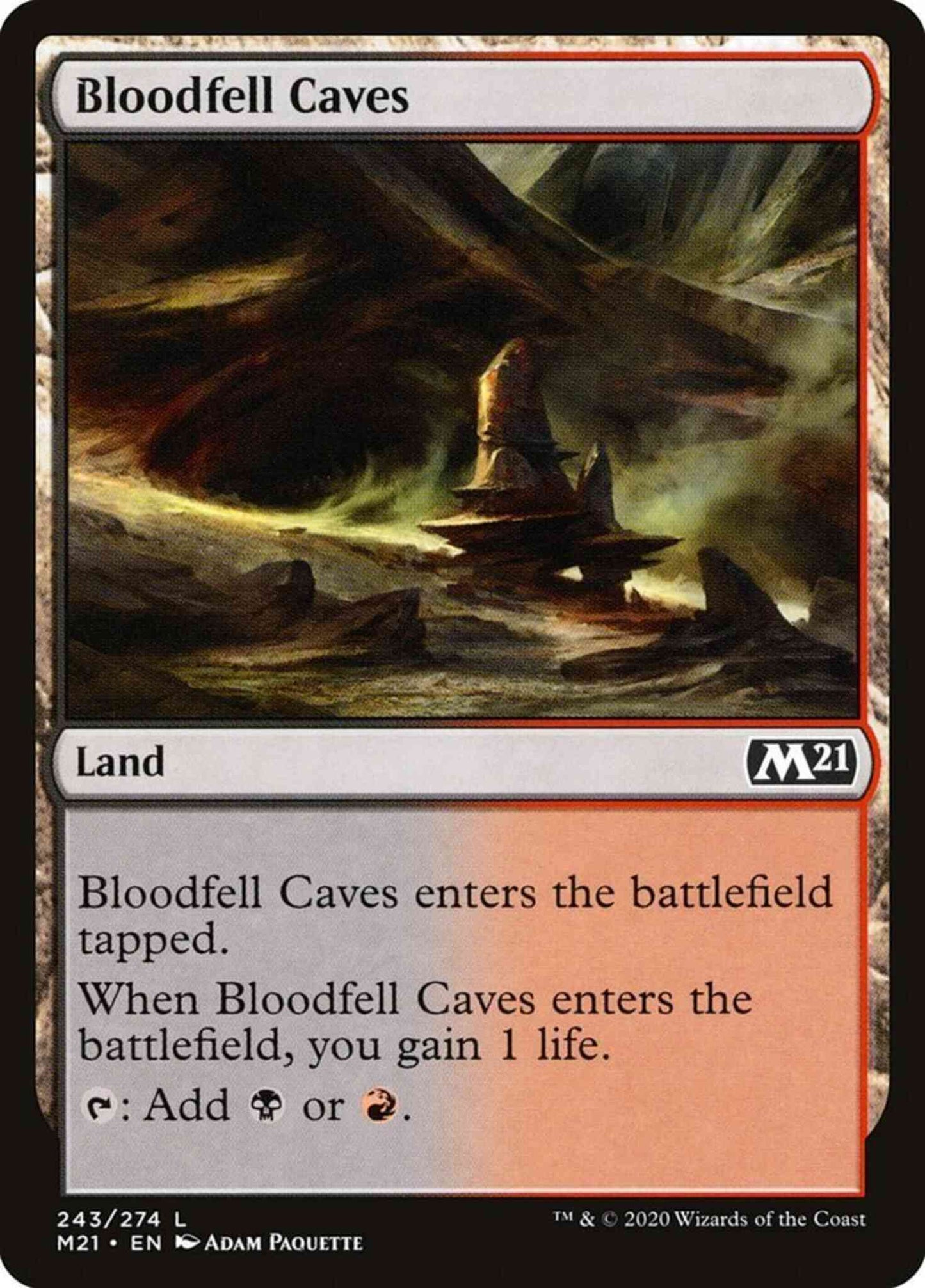 Bloodfell Caves [243] [Core Set 2021] [Non-Foil]