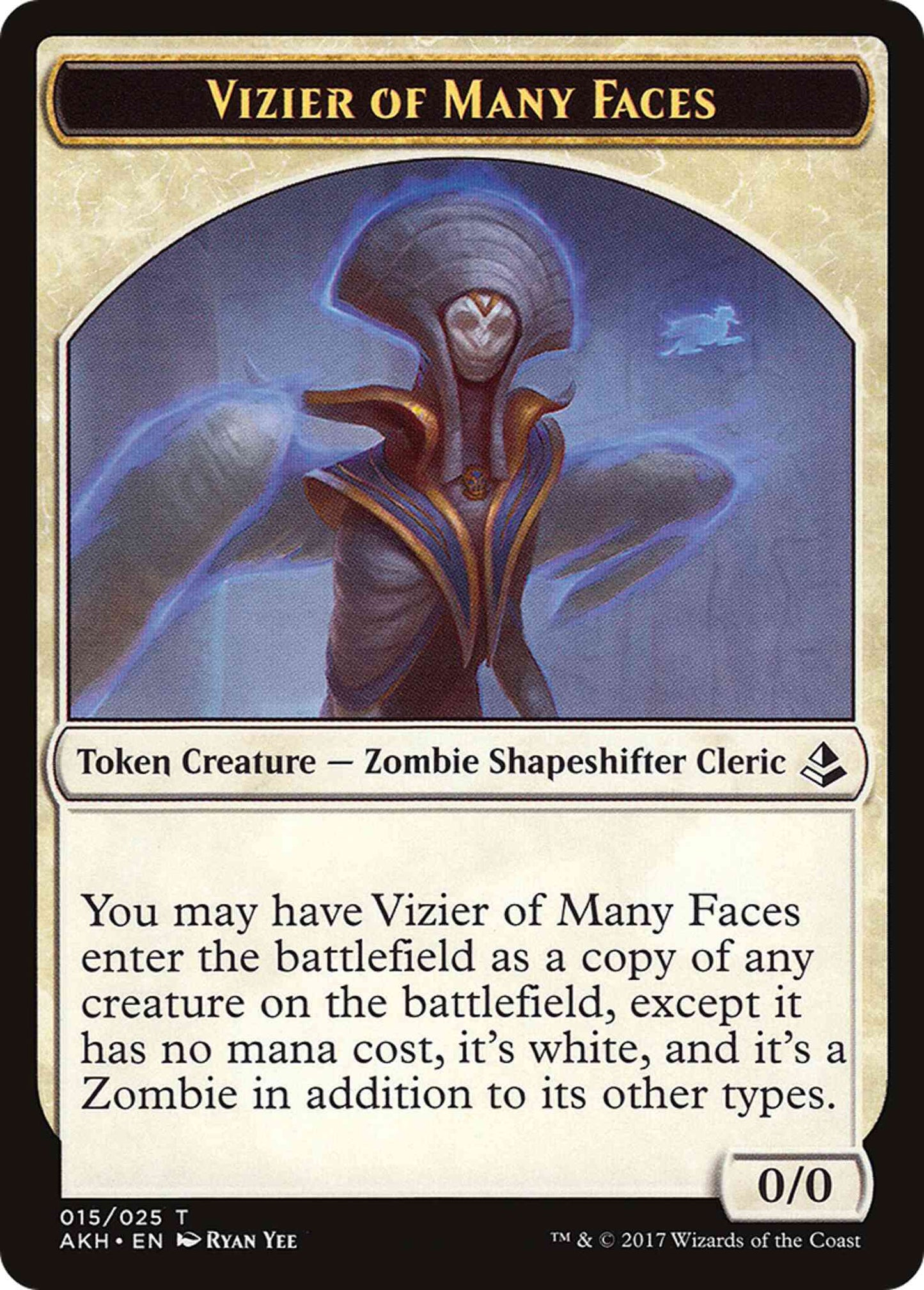 Vizier of Many Faces Token [15] [Amonkhet Tokens] [Non-Foil]