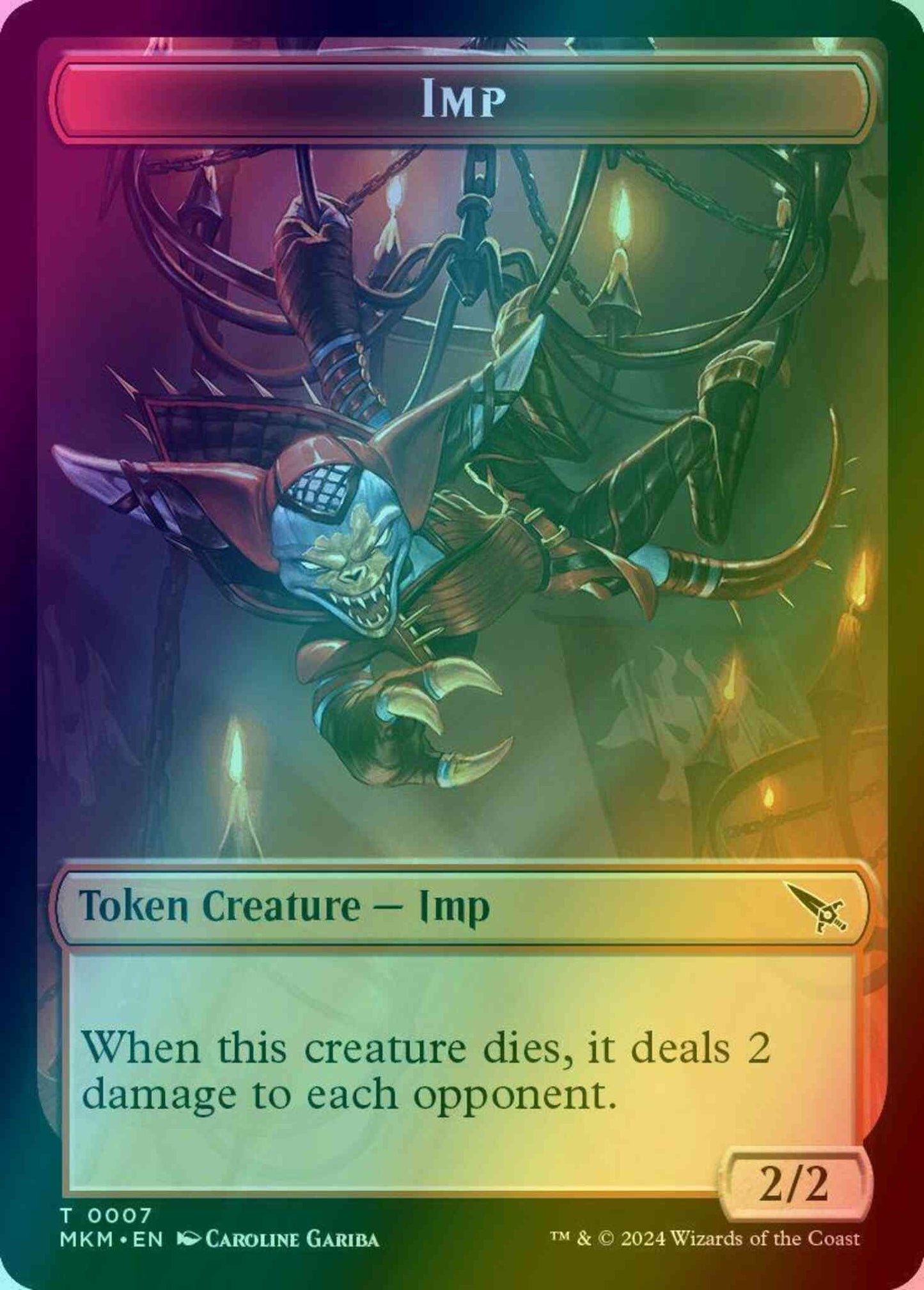 Imp Token (07) // Thopter Token (20) [Murders at Karlov Manor: Tokens] [Foil]