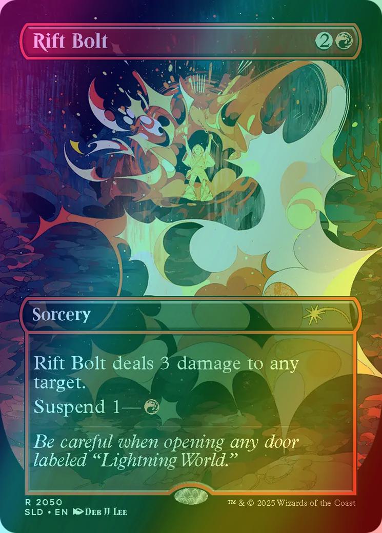 Rift Bolt [2050] [Borderless] [Everything Is On Fire] [Secret Lair Drop] [Foil]