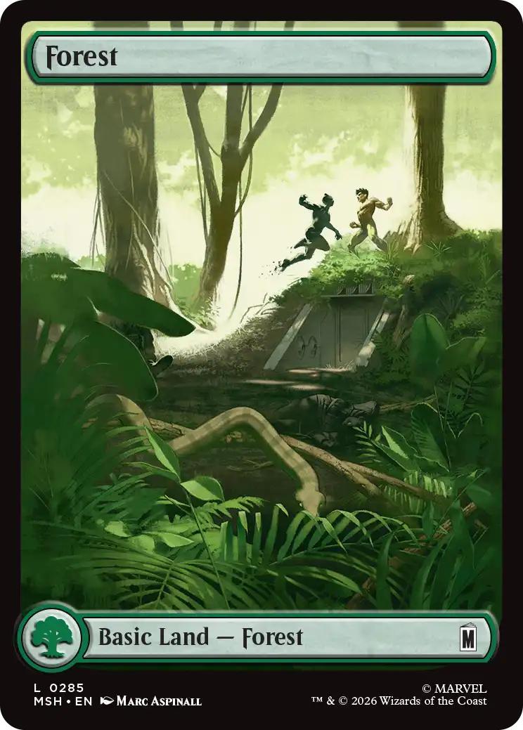Forest [285] [Full Art] [City Chaos] [Marvel Super Heroes] [Non-Foil]