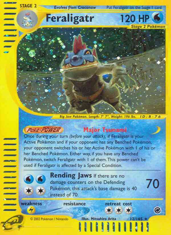 Feraligatr - 12/165 - Rare [ecard1-12] [Holo]