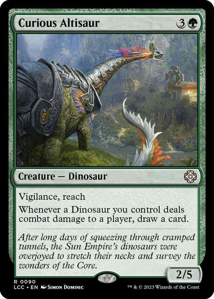 Curious Altisaur [90] [The Lost Caverns of Ixalan: Commander] [Non-Foil]
