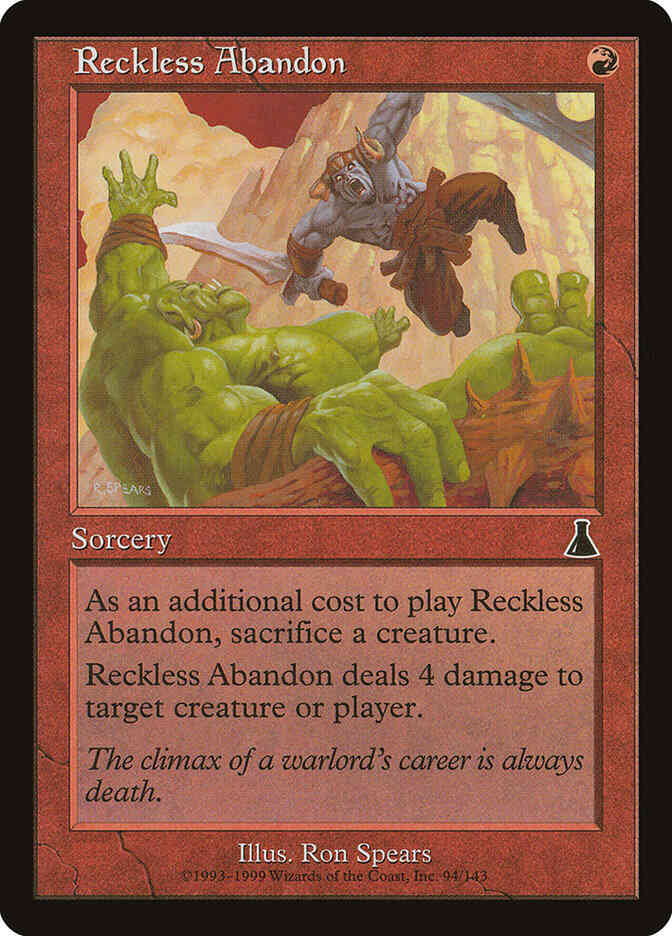 Reckless Abandon [94] [Urza's Destiny] [Non-Foil]