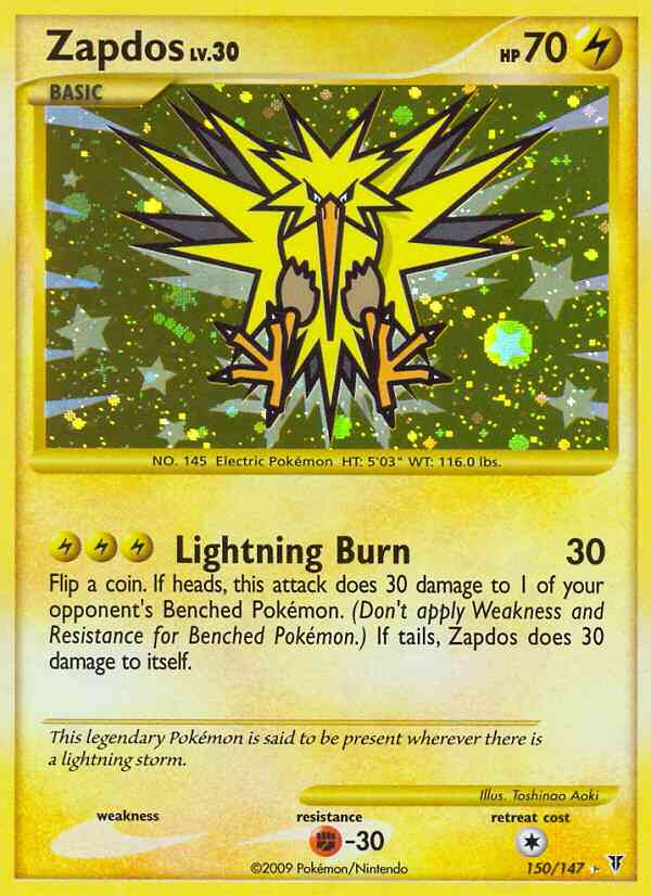 Zapdos - 150/147 - Rare Holo [pl3-150] [Holo]