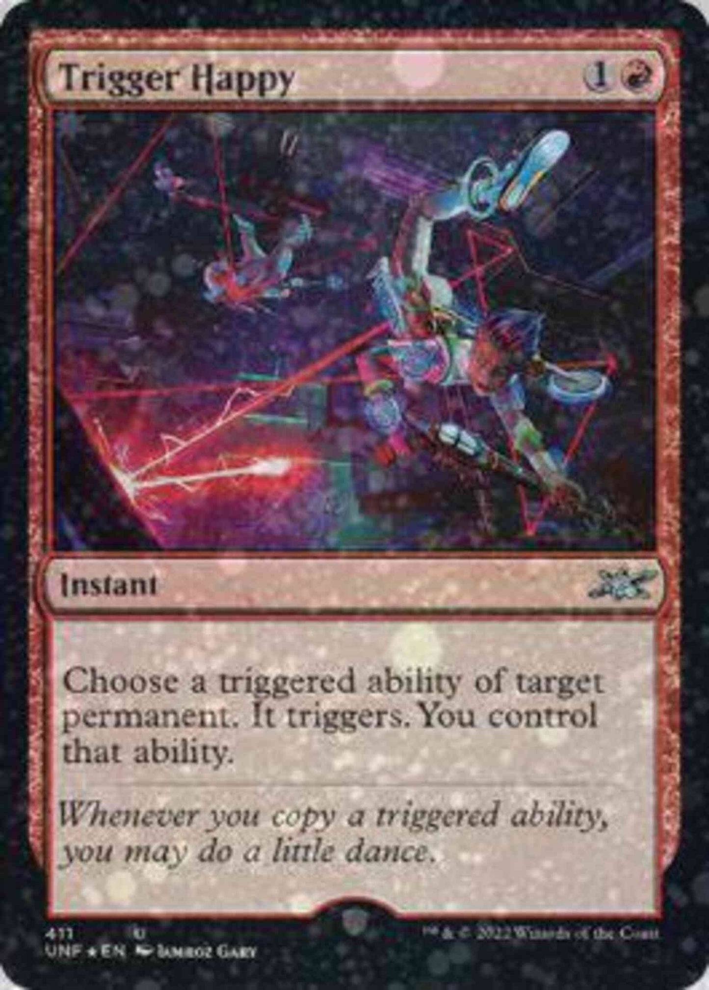 Trigger Happy [411] [Unfinity] [Galaxy Foil]