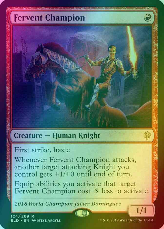 Fervent Champion [124] [Throne of Eldraine] [Foil]