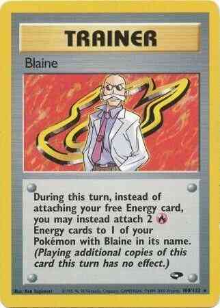 Blaine - 100/132 - Rare - Unlimited [gym2U-100] [Non-Holo]