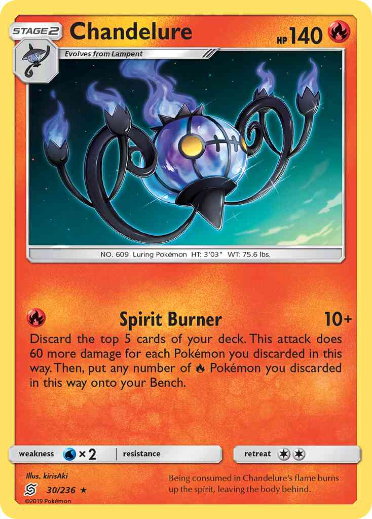 Chandelure - 30/236 - Rare Holo [sm11-30] [Holo]