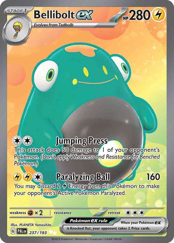 Bellibolt ex - 237/193 - Ultra Rare [sv02-237] [Ultra]