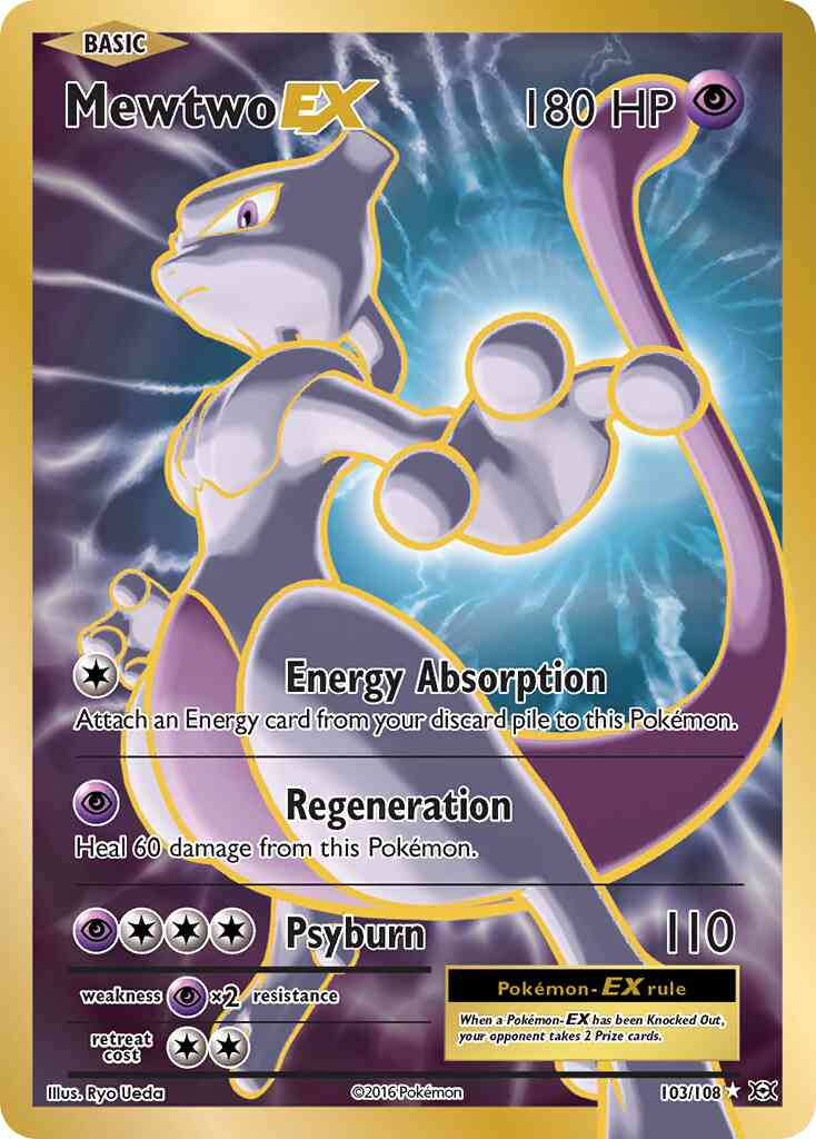Mewtwo-EX - 103/108 - Rare Ultra [xy12-103] [Ultra]