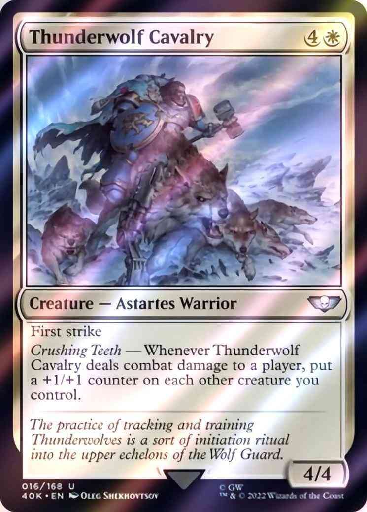 Thunderwolf Cavalry [16] [Universes Beyond: Warhammer 40,000] [Surge Foil]