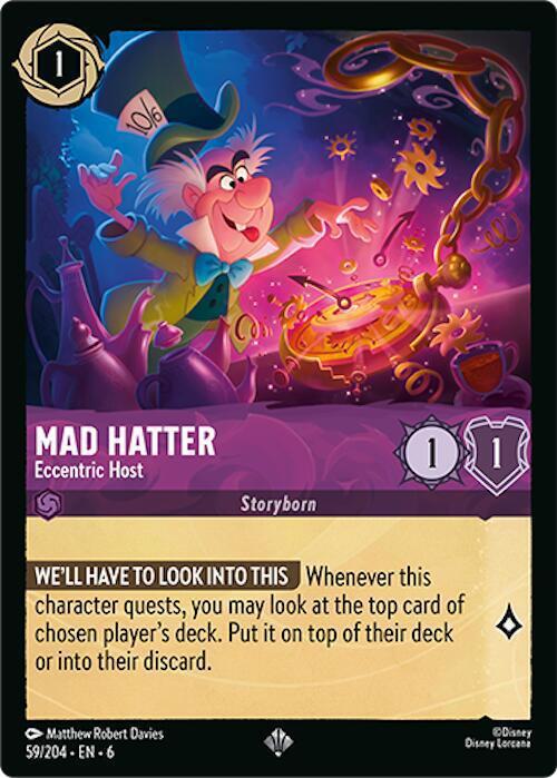 Mad Hatter - Eccentric Host - 59/204 [Azurite Sea] [Non-Foil]