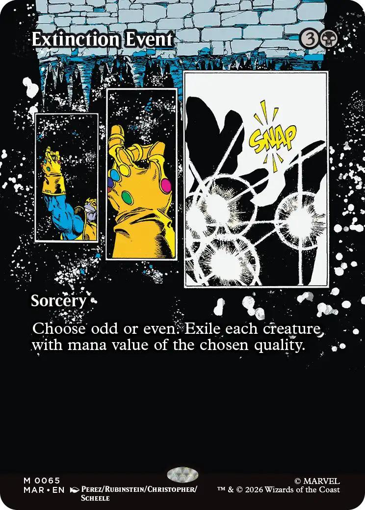 Extinction Event [65] [Borderless] [Source Material] [Marvel Universe] [Non-Foil]
