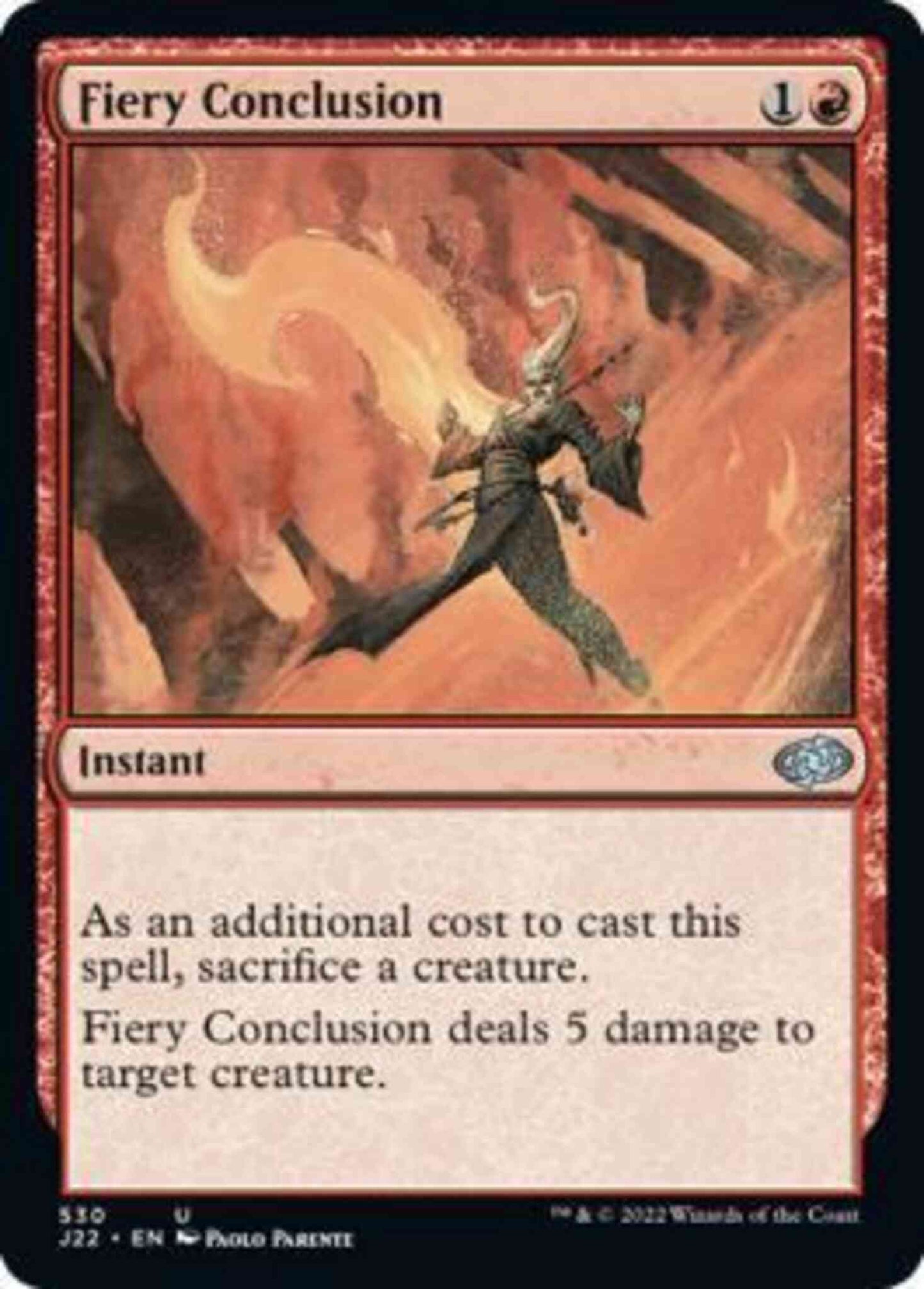 Fiery Conclusion [530] [Jumpstart 2022] [Non-Foil]