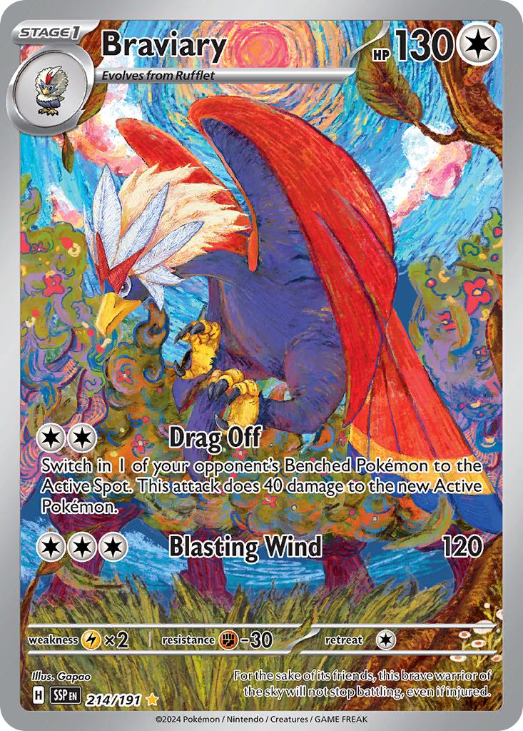 Braviary - 214/191 - Illustration Rare [sv08-214] [Ultra]
