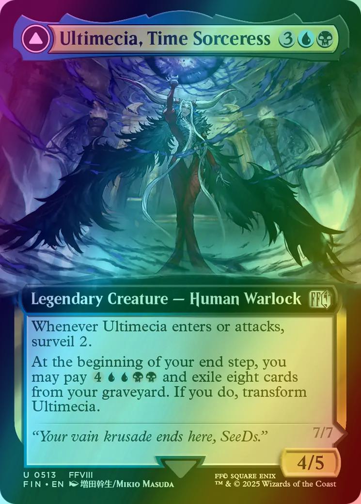 Ultimecia, Time Sorceress // Ultimecia, Omnipotent [513] [Extended Art] [FINAL FANTASY] [Foil]