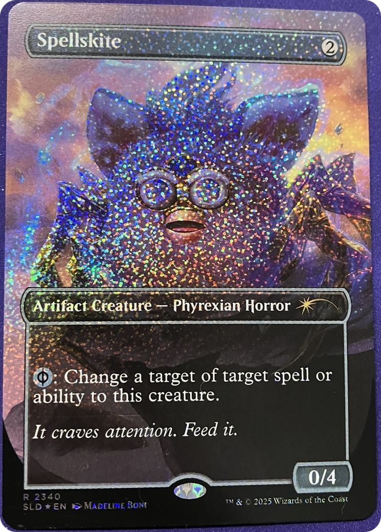 Spellskite [2340] [Borderless] [Furby: The OddBodies] [Secret Lair Drop] [Confetti Foil]