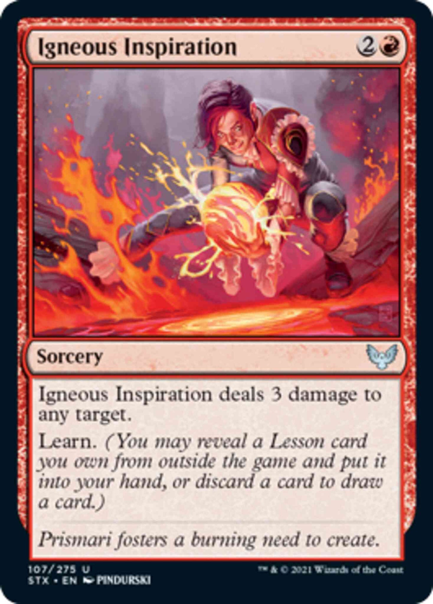 Igneous Inspiration [107] [Strixhaven: School of Mages] [Non-Foil]