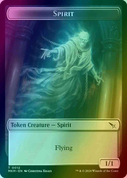 Spirit Token (12) // Thopter Token (20) [Murders at Karlov Manor: Tokens] [Foil]