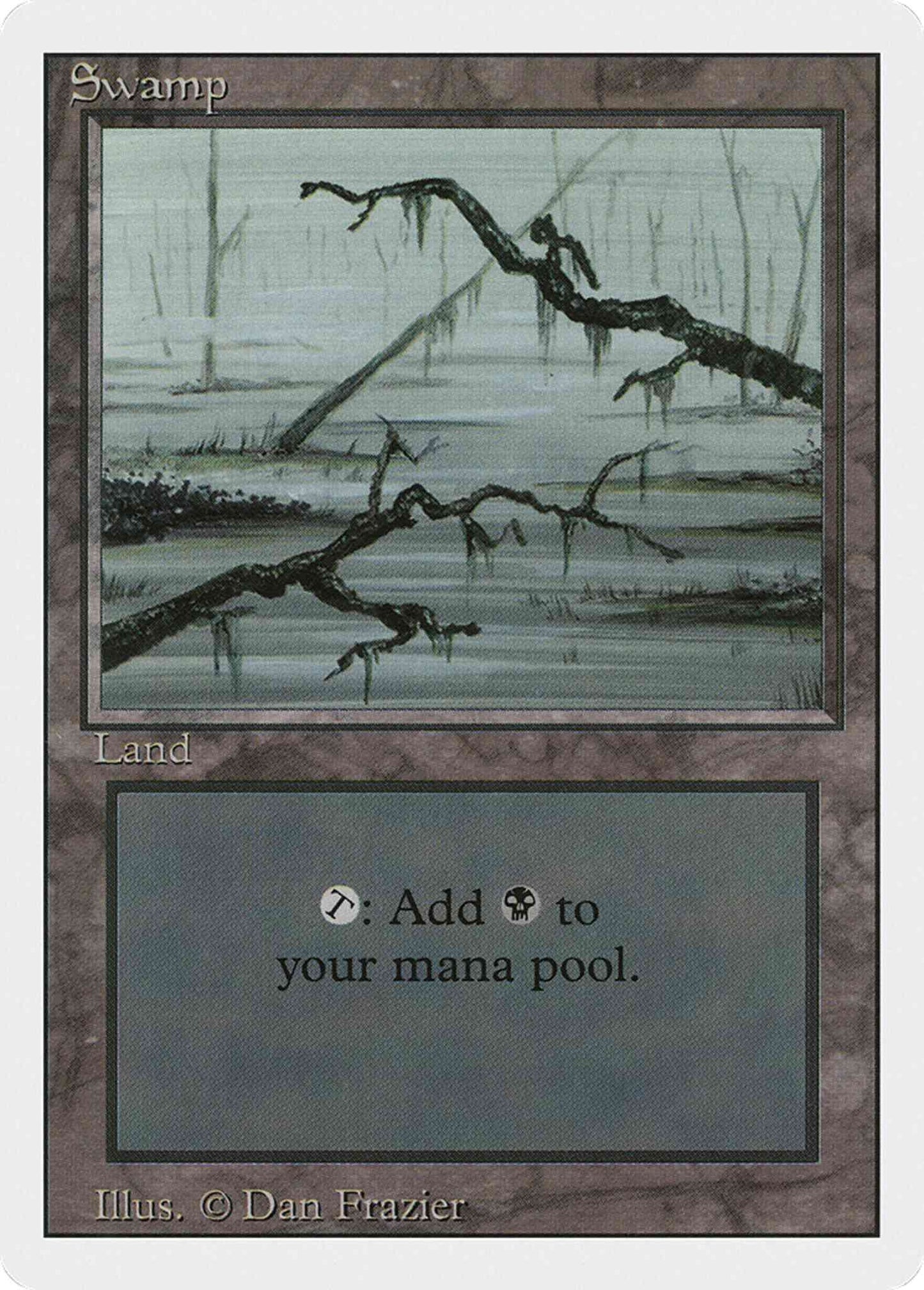 Swamp [Bottom Branch From Left] [300] [Revised Edition] [Non-Foil]