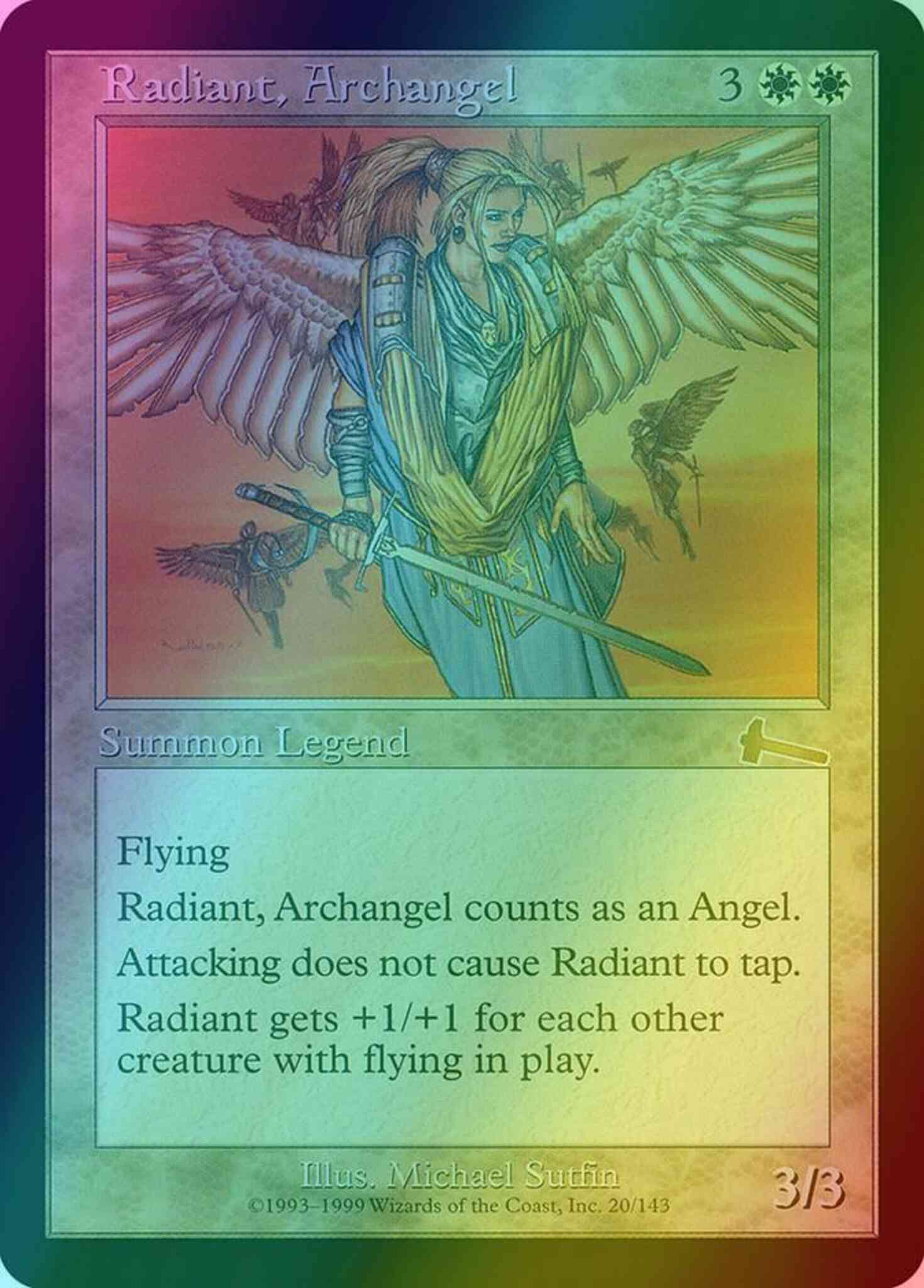 Radiant, Archangel [20] [Urza's Legacy] [Foil] – Face to Face Games