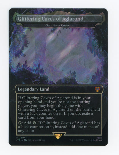 Glittering Caves of Aglarond - Gemstone Caverns — Borderless|Realms and Relics|Surge Foil — ID 18322