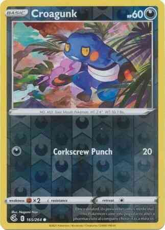 Croagunk - 165/264 - Common [SWSH8-165] [Reverse Holo]