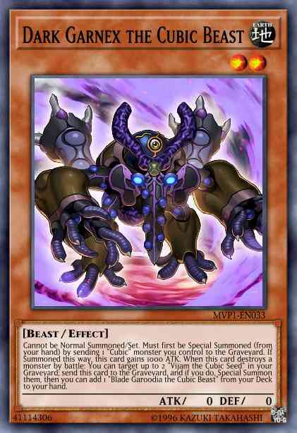 Dark Garnex the Cubic Beast - MVP1-ENS33 - Secret Rare - 1st Edition