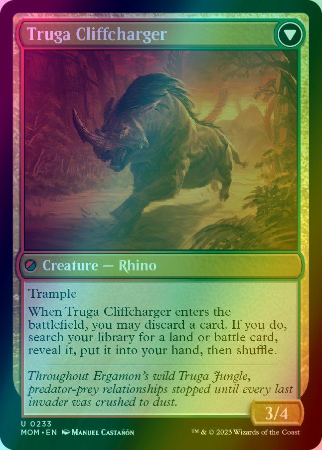 Invasion of Ergamon // Truga Cliffcharger [233] [March of the Machine] [Foil]