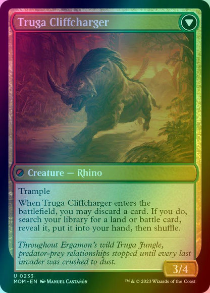 Invasion of Ergamon // Truga Cliffcharger [233] [March of the Machine] [Foil]