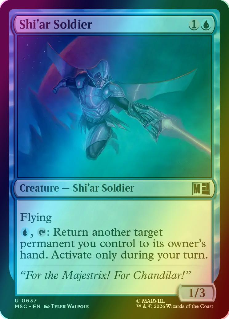 Shi'ar Soldier [637] [Jumpstart] [Marvel Super Heroes: Commander] [Foil]