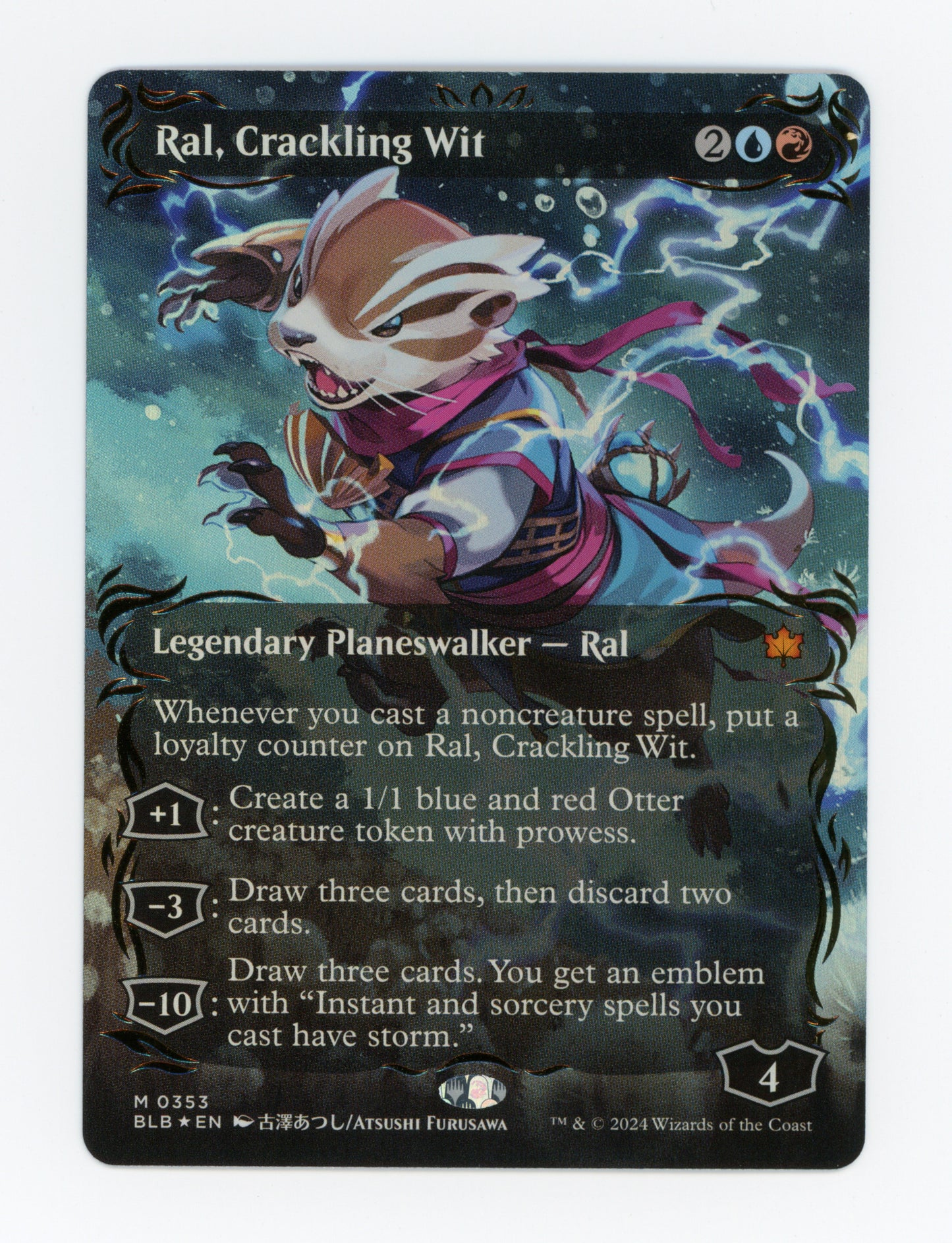 Ral, Crackling Wit — Borderless|Anime|Raised Foil — ID 18808