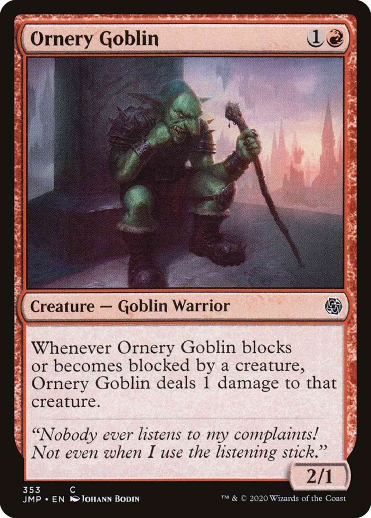 Ornery Goblin [353] [Jumpstart] [Non-Foil]