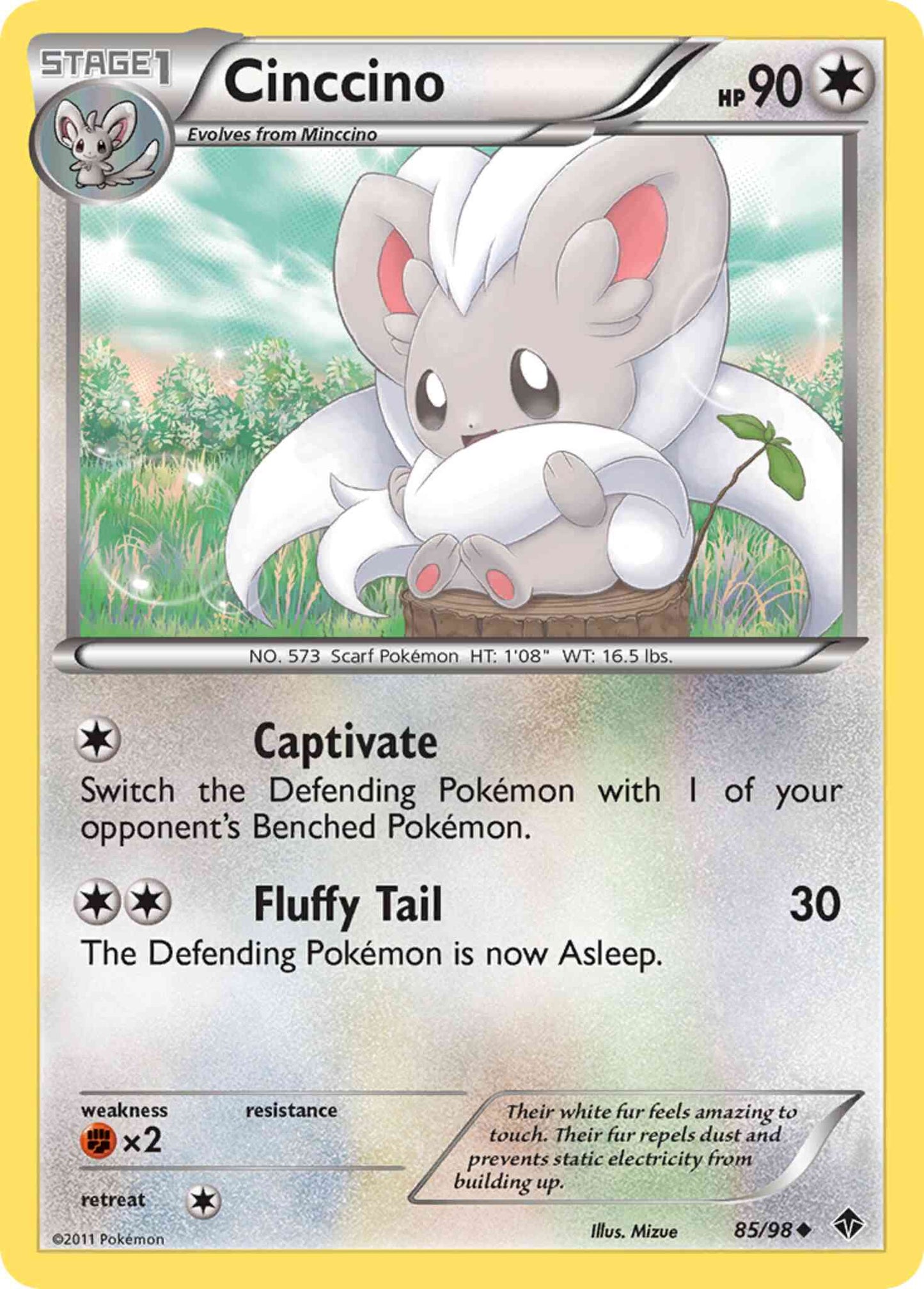 Cinccino - 85/98 - Uncommon [bw2-85] [Reverse Holo]
