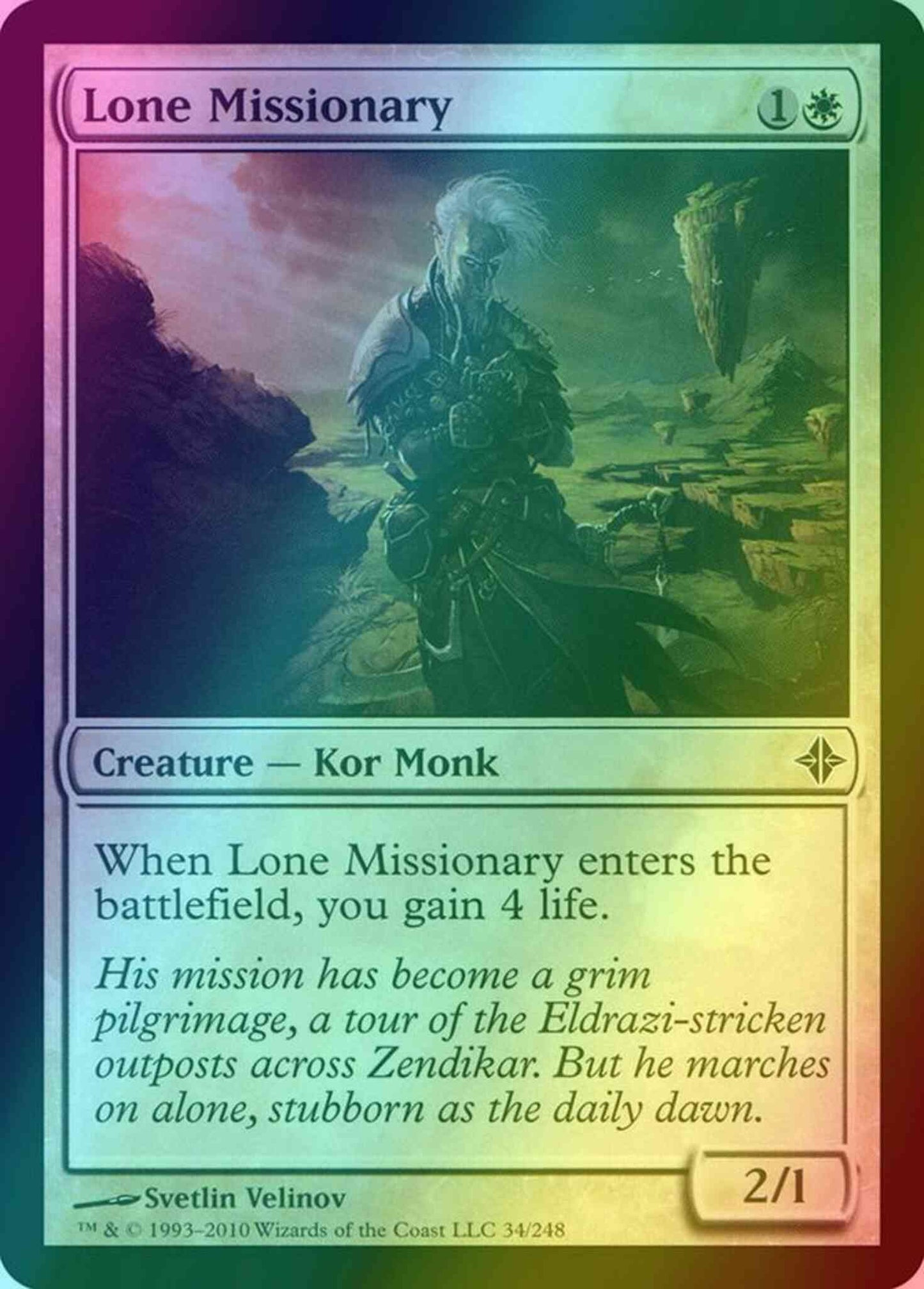 Lone Missionary [34] [Rise Of The Eldrazi] [Foil]