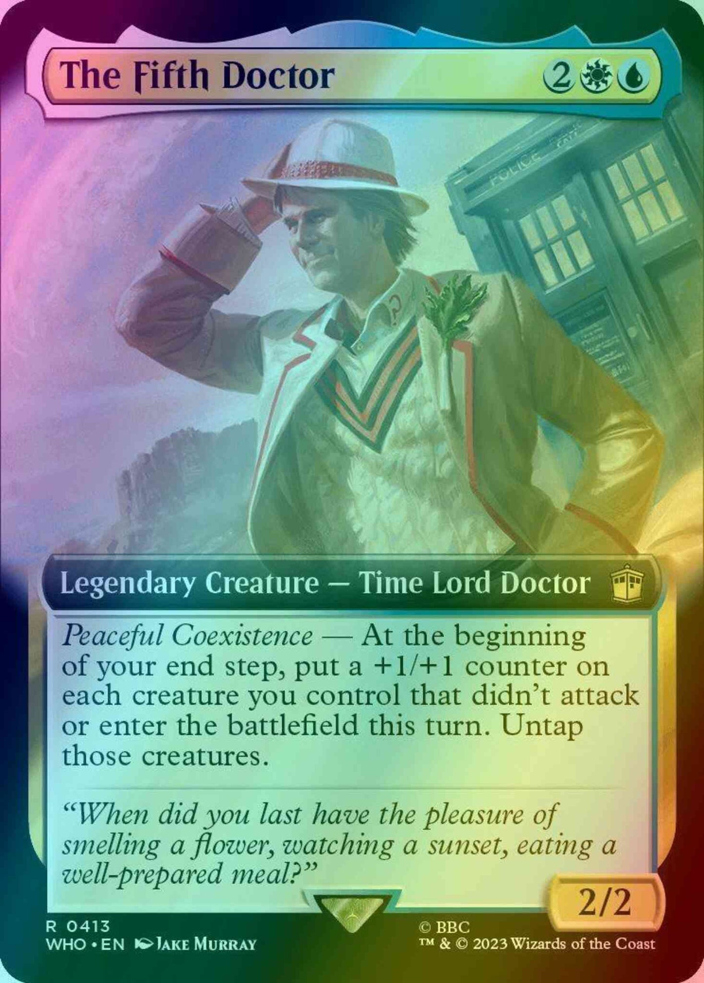 The Fifth Doctor [413] [Extended Art] [Universes Beyond: Doctor Who] [Foil]