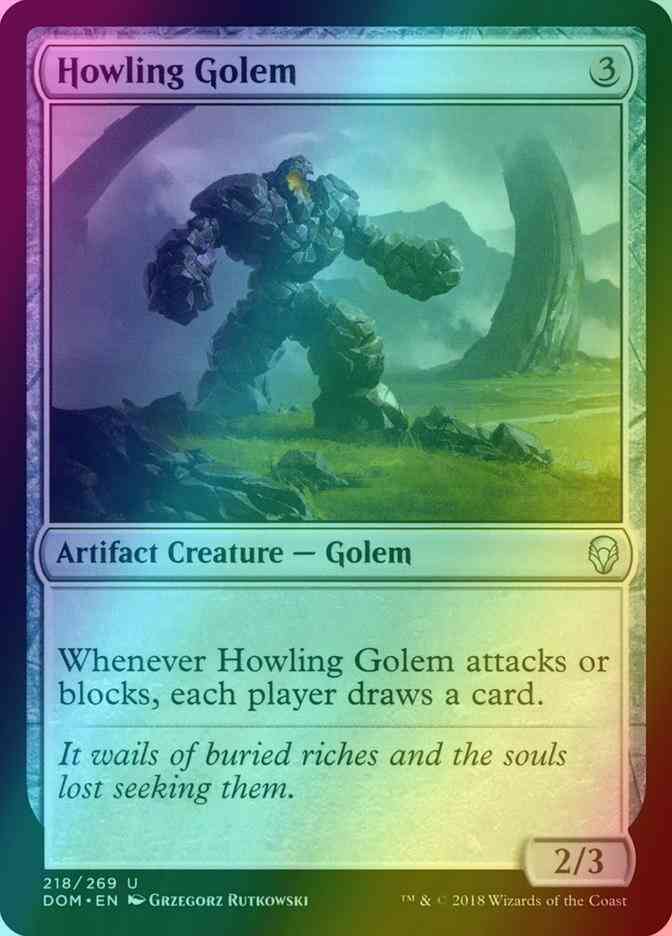 Howling Golem [218] [Dominaria] [Foil]