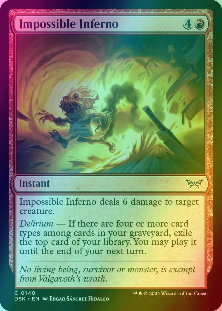Impossible Inferno [140] [Duskmourn: House of Horror] [Foil]