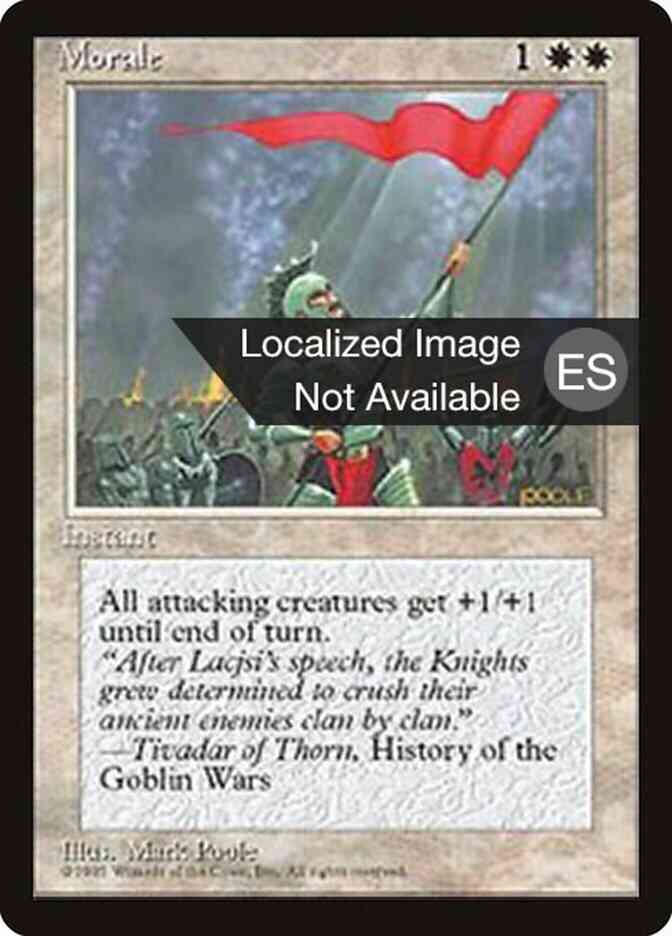 Morale - Portuguese [36] [Fourth Edition Black Border: Portuguese] [Non-Foil]