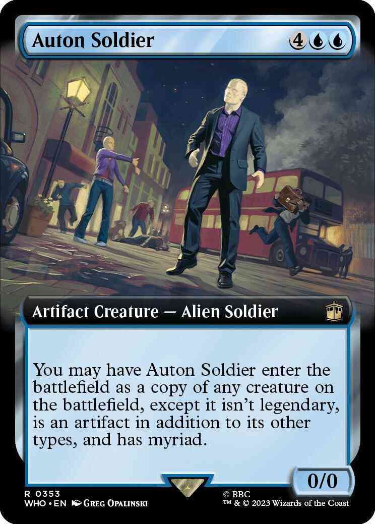 Auton Soldier [353] [Extended Art] [Universes Beyond: Doctor Who] [Non-Foil]