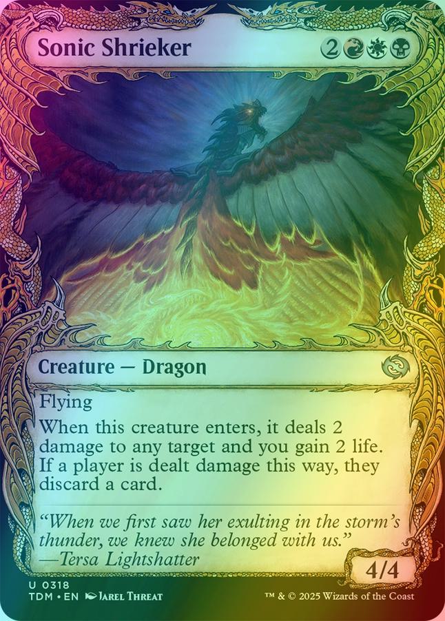 Sonic Shrieker [318] [Draconic Frame Showcase] [Tarkir: Dragonstorm] [Foil]
