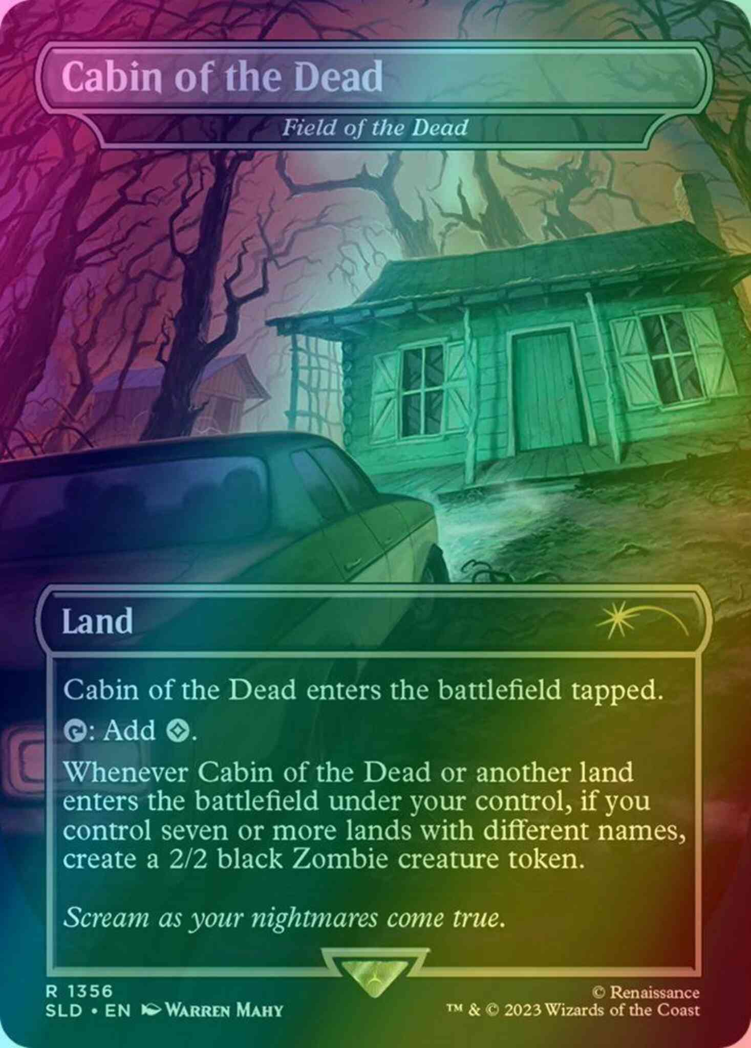 死者の原野/Field of the Dead Foil SecretLair Field of the Dead (Halo Foil) - Secret Lair Countdown Kit - Magic