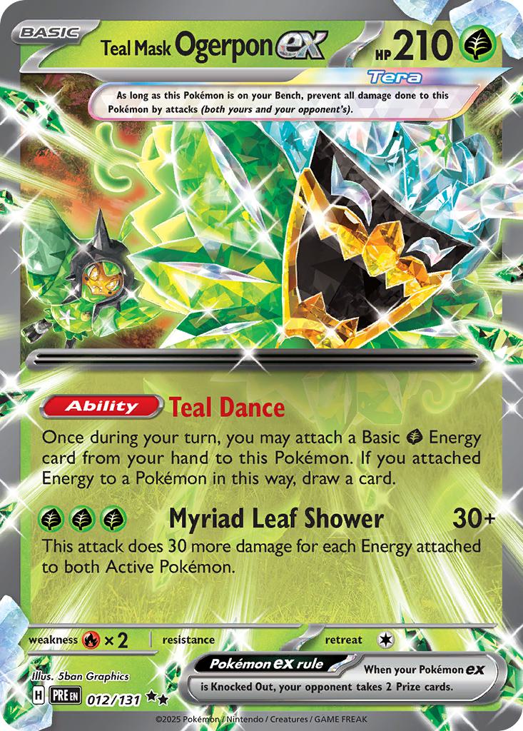 Teal Mask Ogerpon ex - 012/131 - Double Rare [sv085-012] [Ultra]