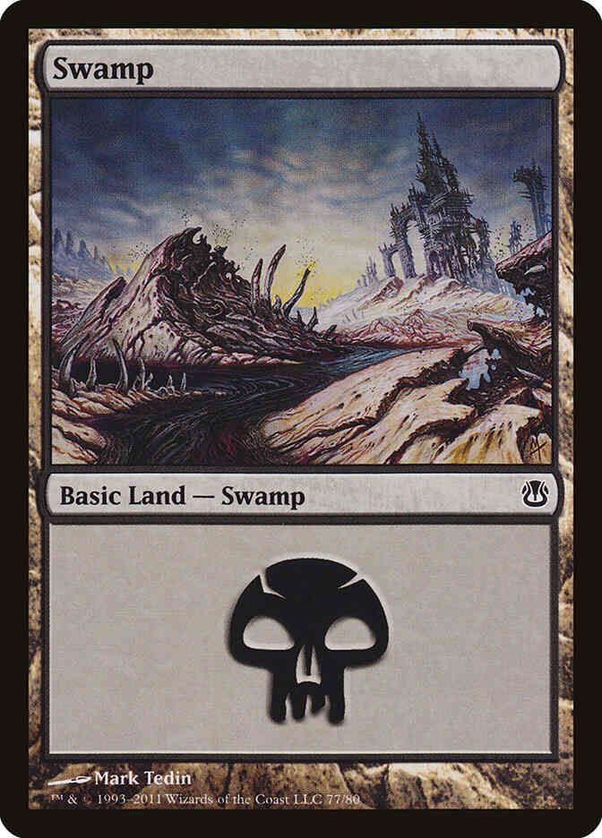 Swamp [77] [Duel Decks: Ajani vs. Nicol Bolas] [Non-Foil]